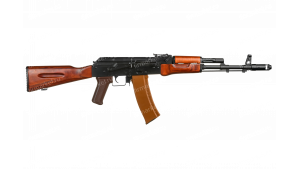 Лазерный автомат AK-74 металл/дерево (красный луч)
